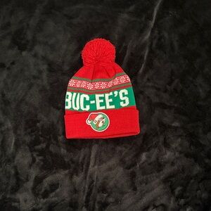 Red and Green mens Beanie